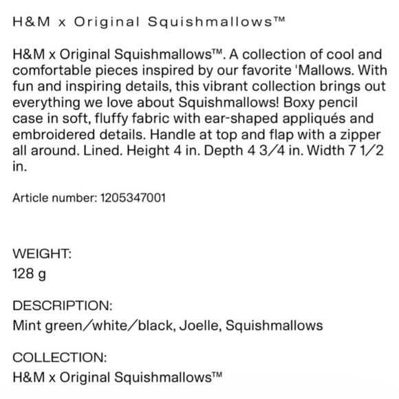 BLACK FRIDAY SALE Squishmallows H & M Excl. Joelle, Aqua Blue Bigfoot 2-Pc Set - Picture 4 of 14